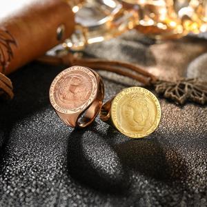 El Fearless Lone Tiger, oro de 14 quilates y platino Pure Gold Zodiac Tiger Anillo de hombre de moda de alta gama Feeling. - Product Image 6
