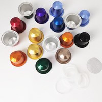 Capsules de café en aluminium K-Cup de fabricants chinois, couvercles à prix abordable, capsules vides rechargeables