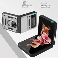 Para Samsung Z FLIP 3 S21 S 22 Street Fashion Armor Lens Slide Camera Protector Funda plegable para teléfono