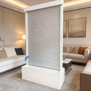 Pastoral Design Frameless Steel <b>Mesh</b> Hanging Water Curtain Indoor Waterfall <b>Screen</b> Room Divider for Wedding - Product Image 4