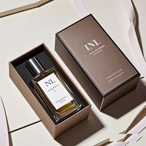 Custom Logo <b>Small</b> Cosmetic Packaging Perfume Bottle Magnetic <b>Gift</b> Box Case Embossing UV Coating Modern Luxury Recyclable for - Product Image 2