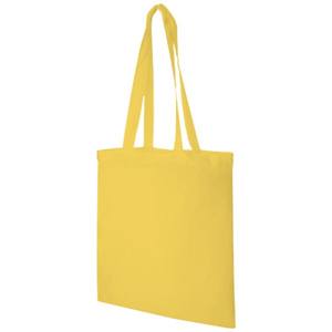 Sac de courses en coton moyen, 30-50 cm, poignées longues, jaune, pour les courses - Product Image 1