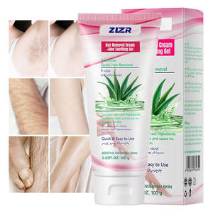 5 Mins Painless Depilatory Natural Organic Aloe Vera Hair Remover Body Hair <b>Removal</b> <b>Cream</b> for Women and Men - Product Image 1