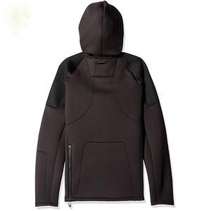 Chaqueta Typhoon para Hombre, Sudadera con Capucha de Neopreno, Interior Forrado de Felpa, Cortavientos, Impermeable, Sudadera Técnica Negra - Product Image 2