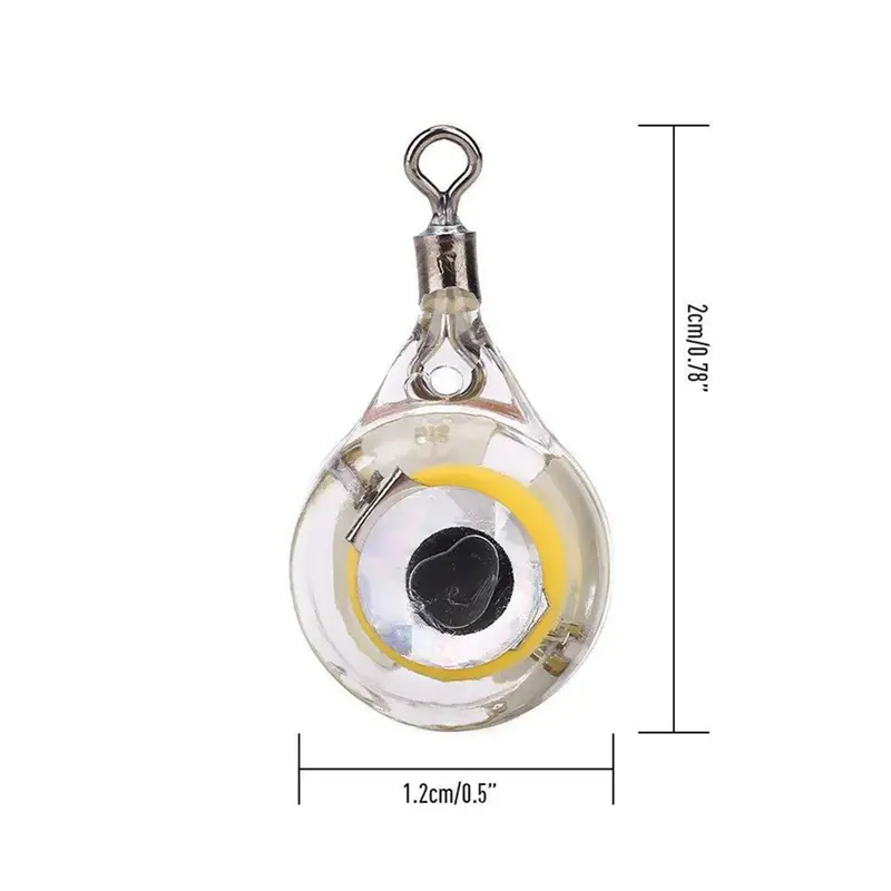 Mini lampe d'attraction de poisson sous-marin leurre LED yeux de pêche clignotants leurre appât de calmar léger