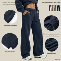 Pantalon de survêtement droit KITE pour homme, hiver, épais, style urbain chic, doublé polaire, taille haute, cordon de serrage interne, avec étiquette volante