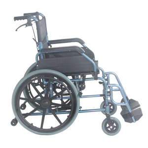 工場直送アルミ合金車椅子ロックリアハンドブレーキ、リバーシブル傾斜アームレスト、取り外し可能フートレスト付き - Product Image 6
