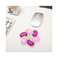Tapis de souris en forme de moulin à vent, tapis de souris de dessin animé, tapis de poignet en cristal pour PC, tapis de souris transparent, tapis de souris de jeu pour la maison et le bureau