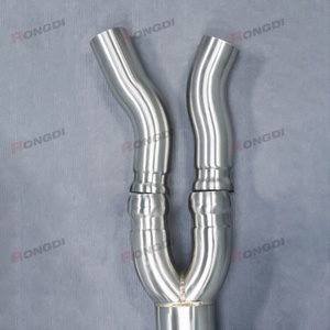 Customized 89-70mm Stainless Steel Exhaust Y Pipe G80 M3 G82 M4 Non Resonated Single Midpipes for BMW S58 3.0T 2021-2024 - Product Image 6