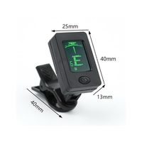 JT-01 Style Clip-on Guitar Tuner with CR2032 Battery Included