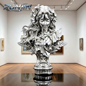 Sculpture de Tête de Méduse en Acier Inoxydable - Statue d'Art de Luxe pour la Maison avec Technique de Soudure - Tailles Personnalisées Disponibles - Product Image 3