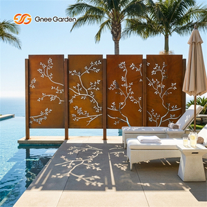 ฉากกั้นห้องเหล็กคอร์เทนตกแต่งทันสมัยสำหรับสวนและบ้าน - Product Image 1