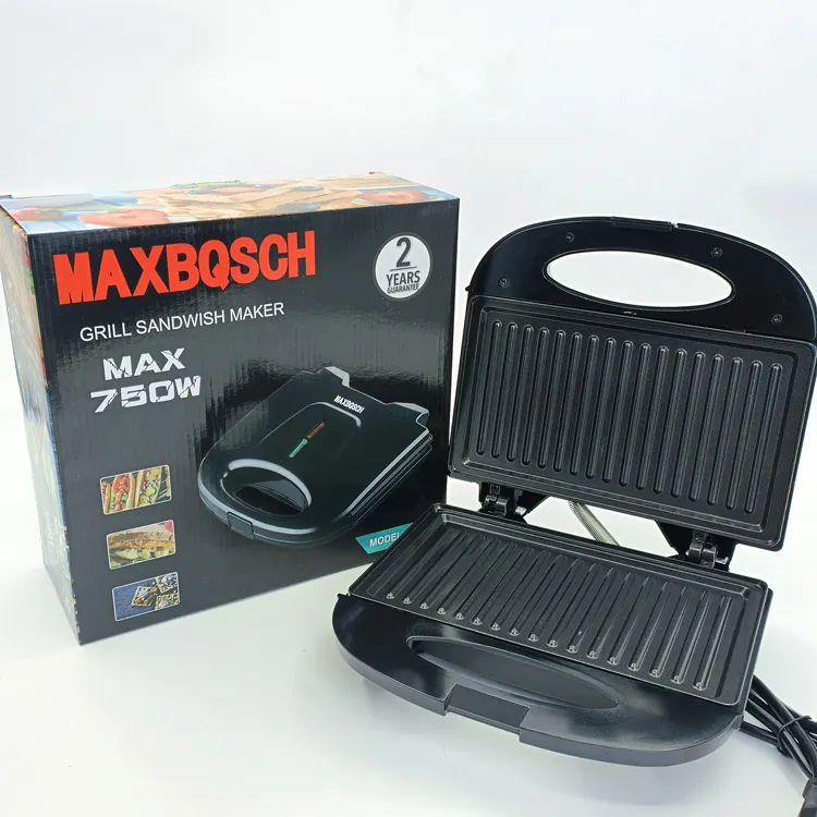 MAXBQSCH 750W صانع الساندوتشات متعددة الوظائف مربع الشكل آلة شواء مصغرة الكهربائية المحمولة ل الهراء صانع الساندوتشات