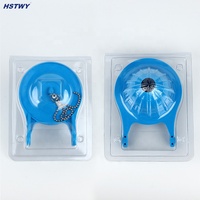 Remplacement de la chasse d'eau des toilettes de 3 pouces, facile à installer, en caoutchouc bleu HO120 avec chaîne en acier inoxydable, compatible avec Gerber 99-788