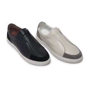 Zapatillas Deportivas Blancas al por Mayor, Zapatillas Casuales de Cuero Genuino para Hombre, Zapatillas Casuales para Caminar al Aire Libre Cómodas y Personalizadas para Hombre - Product Image 4