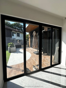AS2047 Portes coulissantes en aluminium au design moderne australien Extérieur insonorisé Grande vue pour <span class=keywords><strong>l</strong></span>'intérieur Écran en fibre <span class=keywords><strong>de</strong></span> verre pour hôtel - Product Image 3