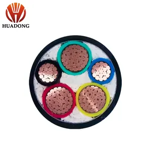 Low Voltage PVC XLPE Underground Cable Steel Wire/type Armoured 5 cores 2.5mm 4mm 6mm 10mm 16mm Copper Power cable