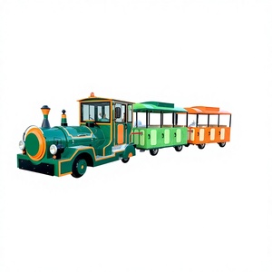 <span class=keywords><strong>Train</strong></span> électrique sans rail personnalisé 20 places pour enfants et adultes, idéal pour parcs d'attractions et centres commerciaux - Product Image 1