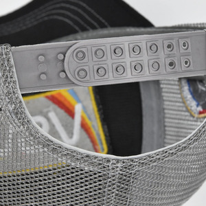 Casquette de baseball brodée transfrontalière NASA |   Casquette à visière sur le thème de l'aviation américaine |   Casquette de soleil à visière incurvée en maille respirante avec logo personnalisé - Product Image 4