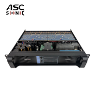 AT6400 2 Kanal Kelas-TD 4 Ohm Penguat Daya AC Berbahan Logam untuk Sistem Audio Suara