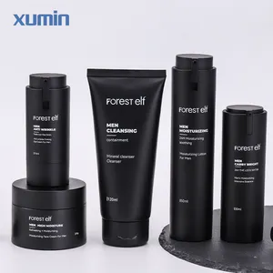 Grosir Plastik Perawatan Kulit Set Botol Kosong 15Ml Botol Pompa Pengap Hitam 30Ml 50Ml Hitam 120Ml Tabung Plastik 50G Botol Losion