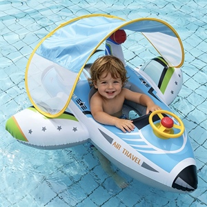 Nuevo <span class=keywords><strong>Asiento</strong></span> Inflable de PVC Grueso con Forma de Avión para Niños Pequeños, Flotador para Piscina, Juego Acuático, Natación al Aire Libre, Capacidad Máxima - Product Image 2