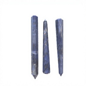 Obélisques en Sodalite Naturelle, Sculptés à la Main, Pierres Semi-Précieuses Polies et Facettées, Artisanat en Quartz, 3-6 Pouces - Product Image 5
