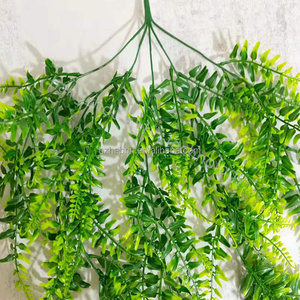 Plantes suspendues en plastique PE rouge de haute qualité, 31,52 pouces, feuilles d'eucalyptus, lierre, grimpes végétales - Product Image 4