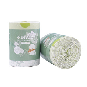 Bolsas de basura con aroma floral a camelia, resistentes a desgarros, rollo extra grueso, engrosadas, biodegradables - Product Image 1