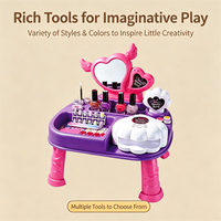 Nouvel Arrivage Kit de Jeu d'Imitation Salon de Manucure pour Filles avec Sèche-Ongles et Polisseuse
