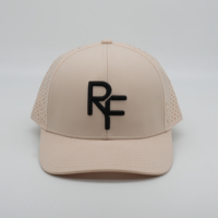 6-delige op maat gemaakte baseballcap met logo, gemaakt van waterdicht en ademend materiaal, sportieve golfcap met lasergesneden gaten