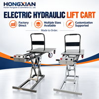 Chariot élévateur électrique hydraulique en acier inoxydable Leike 48V, petit chariot à plateforme pliable portable, chariot élévateur monté sur camion
