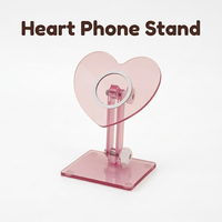 Support de téléphone magnétique multifonctionnel en acrylique transparent, réglable, pour bureau et cadeau personnalisé – Vente en gros usine