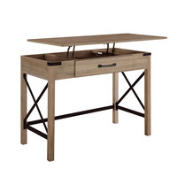 Meubles de salon, table basse en bois réglable multifonction, petite table d'appoint, ensemble moderne en bois avec pieds en métal