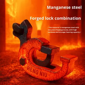 Đặc biệt sắt đôi Chuỗi móc kẹp dầu trống nâng công cụ cho xe nâng dỡ trống nâng móc nâng công cụ nâng móc - Product Image 2