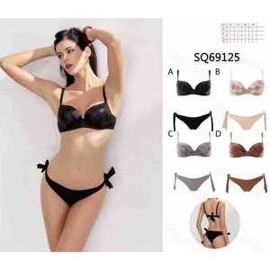 Costume da bagno floreale da donna due pezzi, bikini estivo da spiaggia con top a fascia e slip a vita alta con laccetti laterali, taglie S-XL, all'ingrosso SQ69125 - Product Image 1