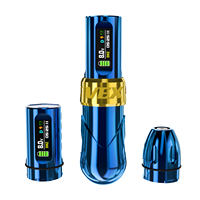 Nouvel Arrivage Vente en Gros TS TM-80104201 Machine à Tatouer Permanente avec Moteur Sans Noyau, Stylo de Tatouage en Acier Inoxydable, Fonction Minuterie