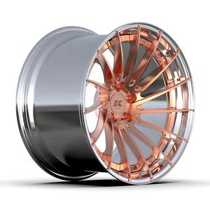 Cerchi Kipardo in Oro Rosa e Cromo, Ruote Forgiate a Due Pezzi con Concavità Profonda e Pneumatici per Auto BMW - Product Image 2