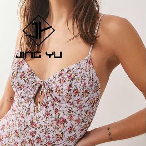 Maillot de bain pour femmes hawaïennes, tissu durable, maillot de bain personnalisé, petit motif floral, bretelles, maillot de bain une pièce - Product Image 3