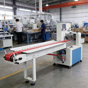 Confezionatrice Orizzontale a Cuscino con Sistema Servo per Confezionamento di Precisione di Caramelle/Bonbon, Salviette Umidificate/Fazzoletti - Controllata da PLC - Product Image 2