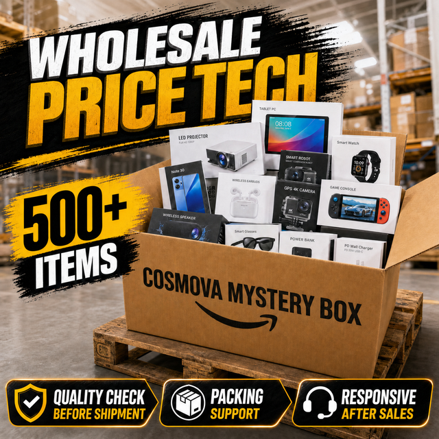2026 COSMOVA Advanced Electronics Mystery Box Products 100% Surprise TWS Earphone Lucky Game Controllers Novelty Gift