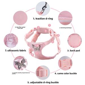 Arnés de Lujo para Perros Pequeños, Diseño Teddy, Impermeable, Reflectante, Ajustable, Anti-Tirones, con Logotipo Personalizado, Venta al Por Mayor - Product Image 3