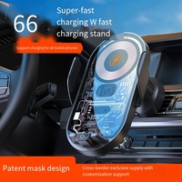 Caricatore Wireless Magnetico per Auto DENIXI, Personalizzabile, 15W, Rotazione a 360 Gradi, Antiurto, Utilizzo con Una Mano