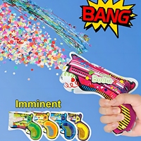 Pistolet à feux d'artifice gonflable automatique de bonne qualité, mini lance-confettis portatif d'usine d'origine, jouet de fête
