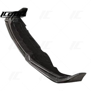 Kit de Carrocería Delantero de Fibra de Carbono Estilo ICOOH Racing 002, Recubrimiento Brillante Negro Transparente, Divisor de Labios para Parachoques Delantero - Product Image 2