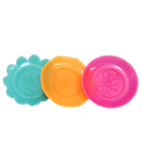 Cadeau promotionnel gratuit fabriqué en Chine, vente en gros, produit populaire, mini-assiette en plastique bon marché, jouets pour maison de poupée pour enfants