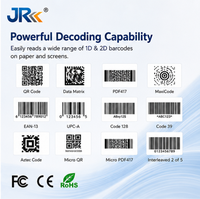 Escáner de Código de Barras Portátil JR 659, 2D QR Inalámbrico Bluetooth 5.0 para Gestión de Documentos y Control de Inventario