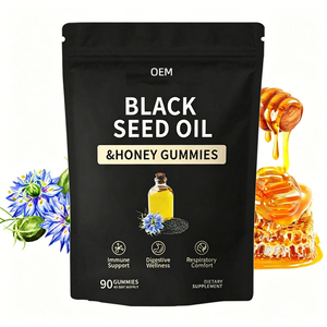 OEM Sea Moss Ashwagandha <b>Black</b> <b>Seed</b> and <b>Honey</b> Gummy Organic Bulk Health Supplement Halal <b>Black</b> <b>Seed</b> Oil <b>Honey</b> Gummies - Product Image 1