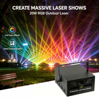 Sistema de Iluminación Láser de Alta Potencia 20W RGB Multicolor Animado Pangolin FB4 para Bar, DJ, Escenario, Espectáculos, Equipo de Luces para la Copa Mundial