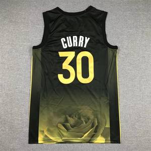 2024 nueva malla de secado rápido <span class=keywords><strong>a</strong></span> granel Golden <span class=keywords><strong>Stephen</strong></span> Curry 30 Poole 3 bordado cosido negro personalizado uniforme de baloncesto Jerseys - Product Image 1